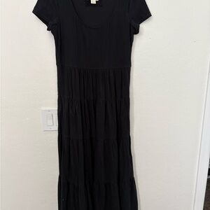 Maeve Black Tiered Maxi Dress
